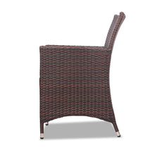 Load image into Gallery viewer, Ashley Rose 3pc Rattan Bistro Wicker Outdoor Furniture Set Brown - Ashley Rose