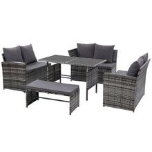 Load image into Gallery viewer, Ashley Rose Outdoor Furniture Sofa Set Dining Setting Wicker 8 Seater Storage Cover Mixed Grey - Ashley Rose