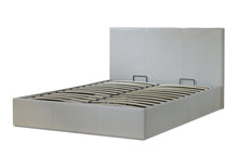 Load image into Gallery viewer, Bradford PU Leather Double Gas Lift Ottoman Storage Bed White - Ashley Rose