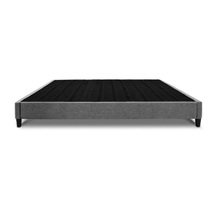 Ashley Rose King Size Bed Base Frame Pine Wood Slats - Grey - Ashley Rose