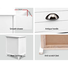 Load image into Gallery viewer, Ashley Rose 2x Bedside Table Nightstands 2 Drawers Storage Cabinet Bedroom Side White - Ashley Rose