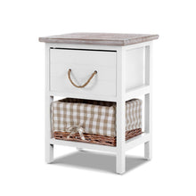 Load image into Gallery viewer, Ashley Rose 2x Bedside Tables Shabby Chic Storage Cabinet Unit Drawers Side Basket - Ashley Rose