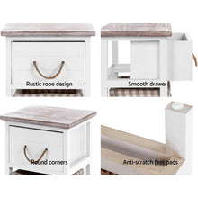 Load image into Gallery viewer, Ashley Rose 2x Bedside Tables Shabby Chic Storage Cabinet Unit Drawers Side Basket - Ashley Rose