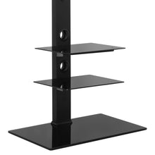 Load image into Gallery viewer, Ashley Rose Floor TV Stand Brakcket Mount Swivel Height Adjustable 32 to 70 Inch Black - Ashley Rose
