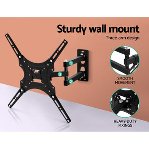 Ashley Rose TV Wall Mount Monitor Bracket Swivel Tilt 24 32 37 40 42 47 50 Inch LED LCD - Ashley Rose