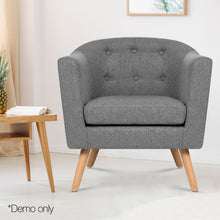 Load image into Gallery viewer, Ashley Rose Fabric Dining Armchair - Grey - Ashley Rose
