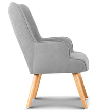 Load image into Gallery viewer, Ashley Rose Armchair and Ottoman - Light Grey - Ashley Rose