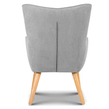 Load image into Gallery viewer, Ashley Rose Armchair and Ottoman - Light Grey - Ashley Rose