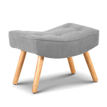 Load image into Gallery viewer, Ashley Rose Armchair and Ottoman - Light Grey - Ashley Rose