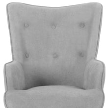 Load image into Gallery viewer, Ashley Rose Armchair and Ottoman - Light Grey - Ashley Rose