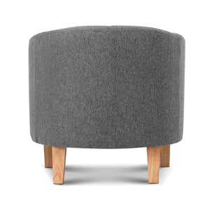 Ashley Rose Abby Farbic Armchair - Grey - Ashley Rose