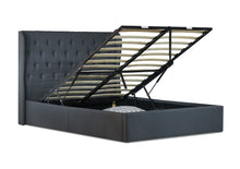 Load image into Gallery viewer, Cambridge Fabric King Gas Lift Ottoman Storage Bed Charocal - Ashley Rose
