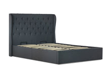 Load image into Gallery viewer, Cambridge Fabric King Gas Lift Ottoman Storage Bed Charocal - Ashley Rose