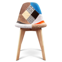 Load image into Gallery viewer, Ashley Rose Set of 2 Retro Beech Fabric Dining Chair - Multi Colour - Ashley Rose