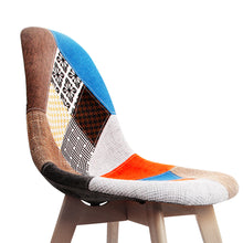 Load image into Gallery viewer, Ashley Rose Set of 2 Retro Beech Fabric Dining Chair - Multi Colour - Ashley Rose