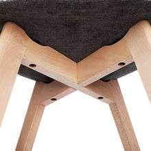 Load image into Gallery viewer, Ashley Rose Set of 2 Retro Beech Fabric Dining Chair - Multi Colour - Ashley Rose