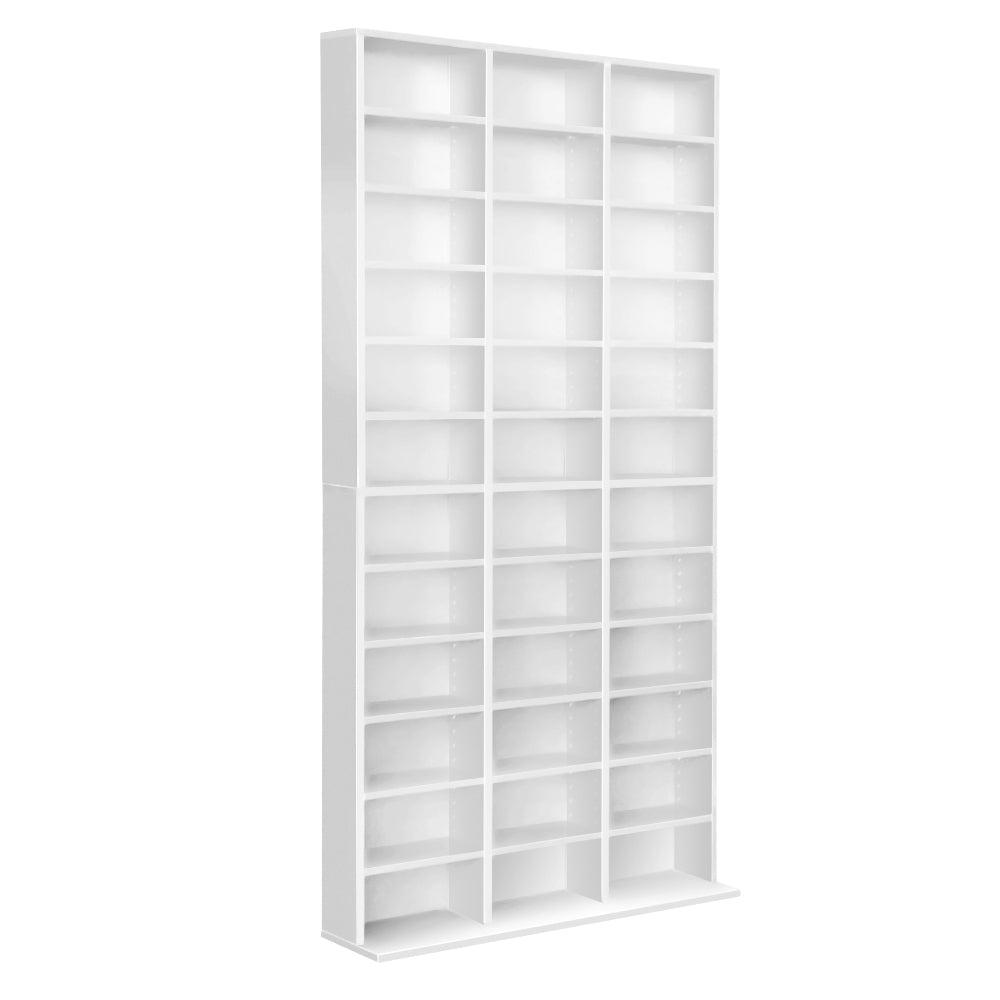 Adjustable Shelves CD DVD Bluray Media Book Storage Cupboard Bookcase