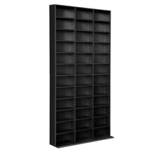 Load image into Gallery viewer, Ashley Rose Adjustable Book Storage Shelf Rack Unit - Black - Ashley Rose