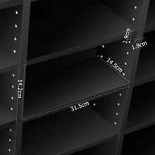 Load image into Gallery viewer, Ashley Rose Adjustable Book Storage Shelf Rack Unit - Black - Ashley Rose