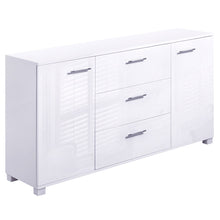 Load image into Gallery viewer, Ashles Rose High Gloss Sideboard Storage Cabinet Cupboard - White - Ashley Rose