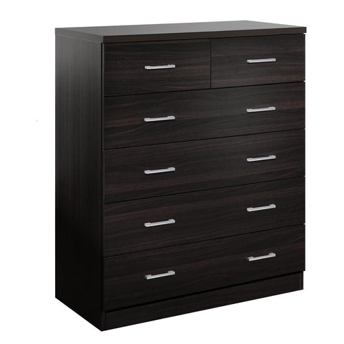 Ashley Rose Tallboy 6 Drawers Storage Cabinet - Walnut - Ashley Rose
