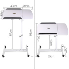 Load image into Gallery viewer, Adjustable Computer Stand with Cooler Fan - White - Ashley Rose